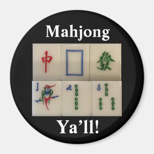 Mahjong-Magnet lustig mit Bambusfliesen Magnet