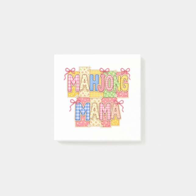 Mahjong Mama Post-it Klebezettel (Vorderseite)