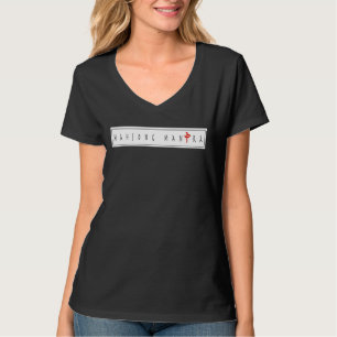 Mahjong Mantra Black V-Neck Cotton T - Shirt