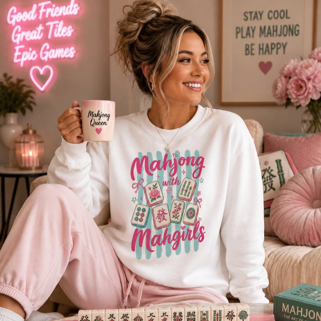 Mahjong mit Mahgirls Sweatshirt (Von Creator hochgeladen)