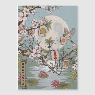 Mahjong Mondaufgang Magnetkarte
