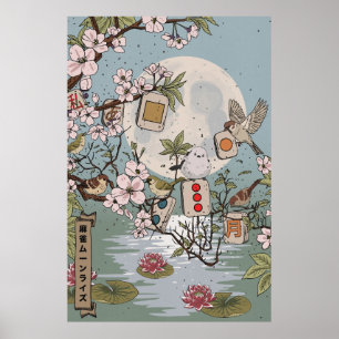 Mahjong Mondaufgang Poster