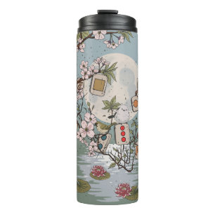 Mahjong Mondaufgang Thermosbecher