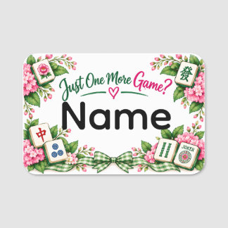 Mahjong Namensschild