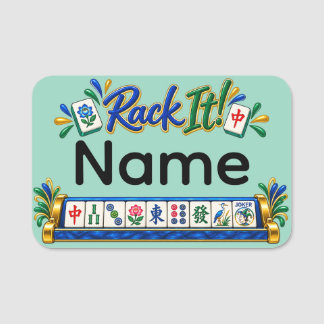 Mahjong Namensschild