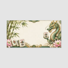 Mahjong Namensschilder