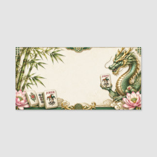 Mahjong Namensschilder Namensschild