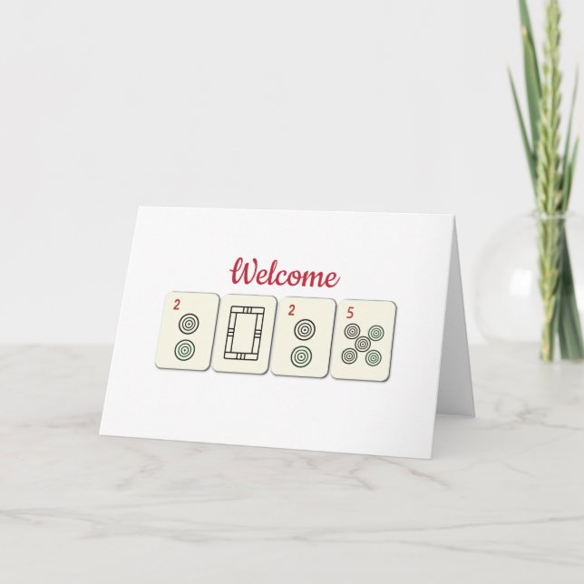 MahJong Note Card (Vorderseite)