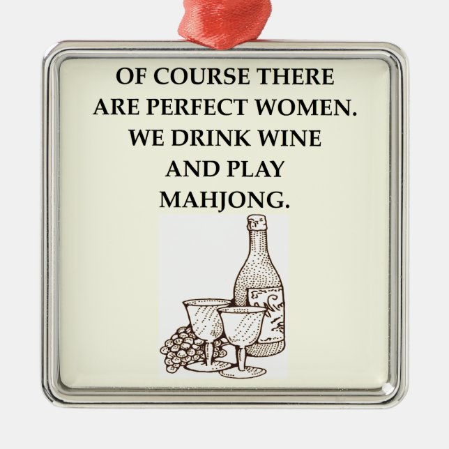 MAHJONG ORNAMENT AUS METALL (Vorne)