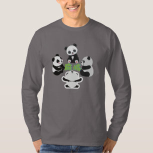 Mahjong Panda Niedlich Funny T-Shirt