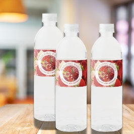 Mahjong Party Rich Bold Floral Custom Wasserflaschenetikett