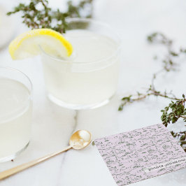 Mahjong Personalisiert Lila Rechteckiger Pappuntersetzer