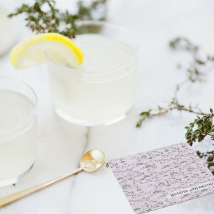 Mahjong Personalisiert Lila Rechteckiger Pappuntersetzer