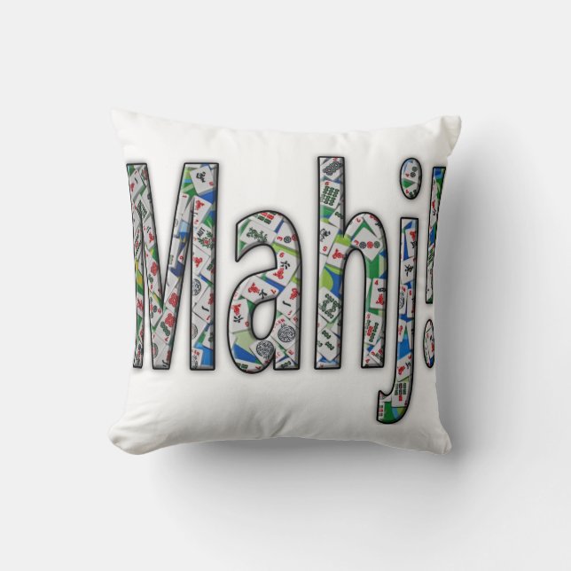 Mahjong Pillow - Mahj! Kissen (Vorderseite)