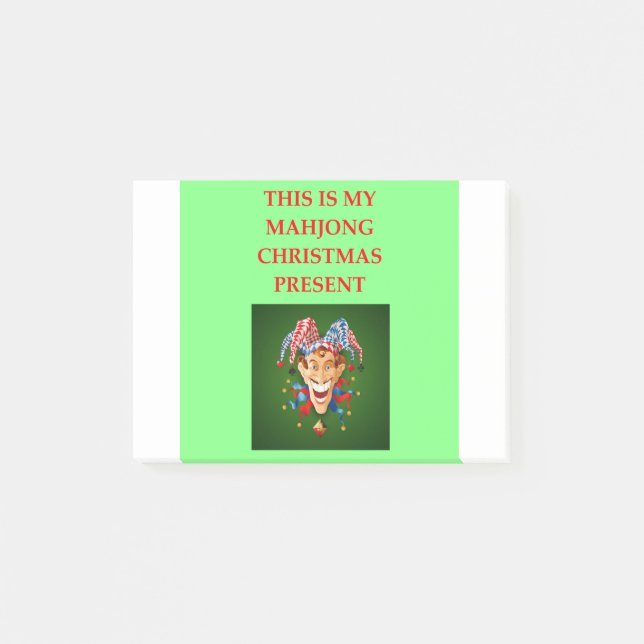 MAHJONG POST-IT KLEBEZETTEL (Vorderseite)