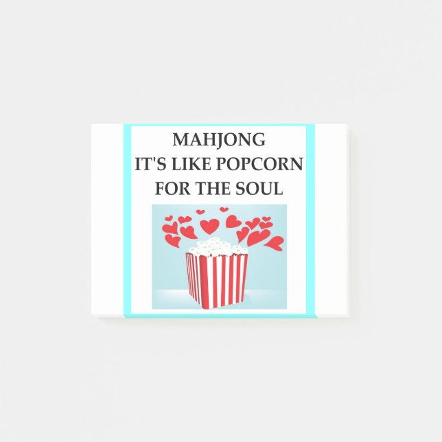 MAHJONG POST-IT KLEBEZETTEL (Vorderseite)