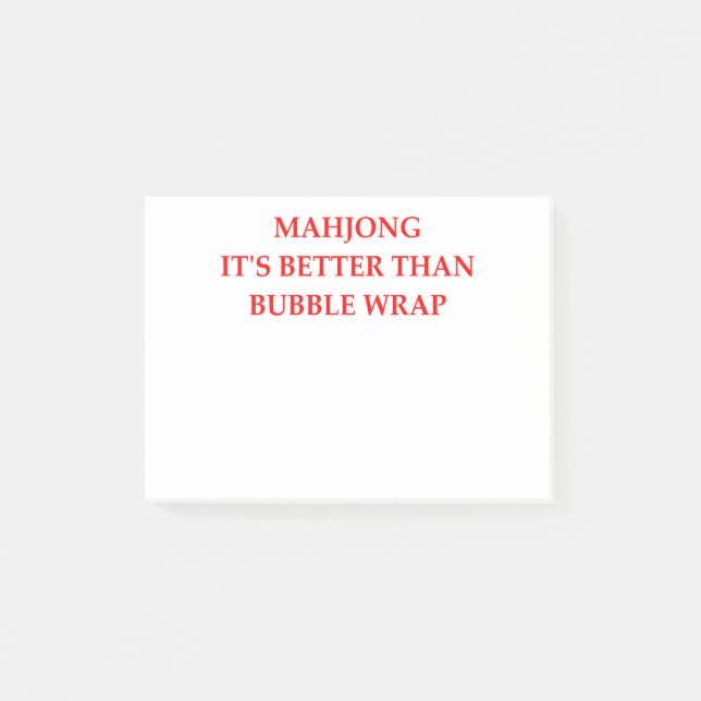 MAHJONG POST-IT KLEBEZETTEL (Vorderseite)