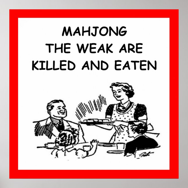 MAHJONG POSTER (Vorne)