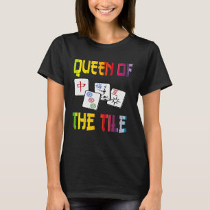 Mahjong Queen Fun Chinesisches jüdisches Spiel Dot T-Shirt