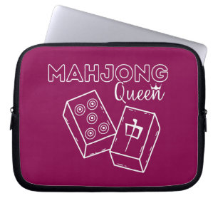 Mahjong Queen   Funny Mahjong Laptopschutzhülle