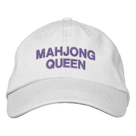 Mahjong Queen Funny Zitat Custom Bestickte Baseballkappe
