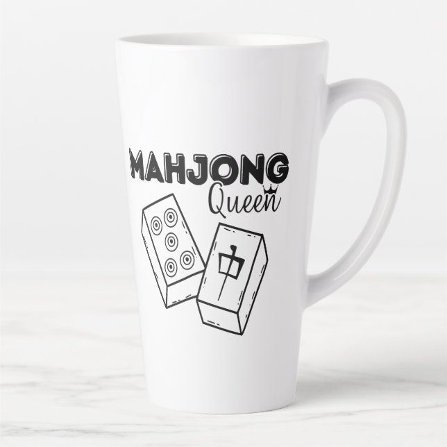 Mahjong Queen Latte Tasse (Rechts)