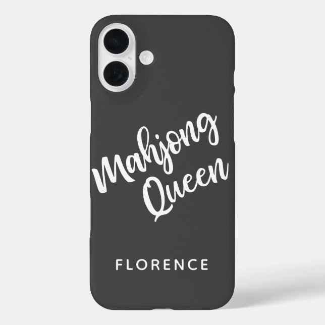 Mahjong Queen Personalisiert Case-Mate iPhone Hülle (Rückseite)