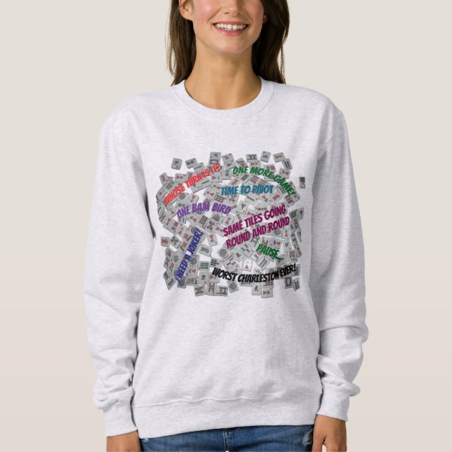 Mahjong Sayings Sweatshirt (Vorderseite)