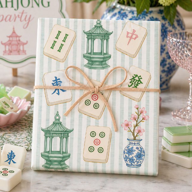 Mahjong Seersucker Geschenkpapier Set (Von Creator hochgeladen)