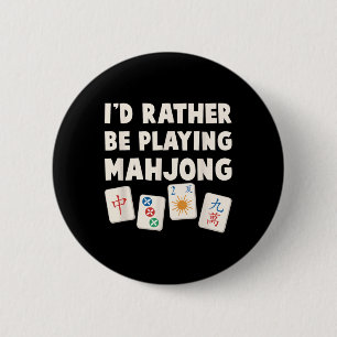Mahjong-Spiel - Ich würde lieber Mahjong spielen  Button