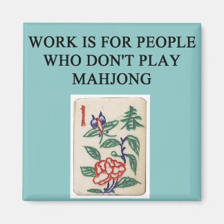 Mahjong-Spieler Magnet