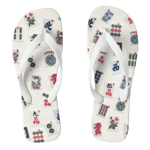 MahJong-Spielfliesen-Design   Flip Flops