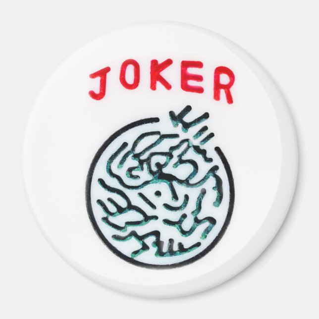 MahJong-Spielsymbol Joker-Kachel Magnet (Vorne)
