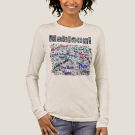 Mahjong-Sprüche Damen Langarm T-Shirt  Tri-Blend Shirt