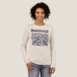 Mahjong-Sprüche Damen Langarm T-Shirt  Tri-Blend Shirt