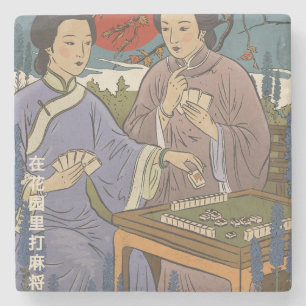 Mahjong Steinuntersetzer