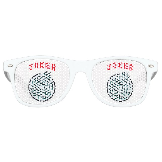 MahJong Symbol Joker Adult Retro Party Shades Partybrille (Vorderseite)