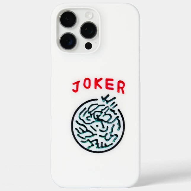 MahJong Symbol Joker Case-Mate iPhone Hülle (Rückseite)