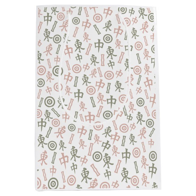 Mahjong Symbole Mittlere Geschenktüte (Vorderseite)