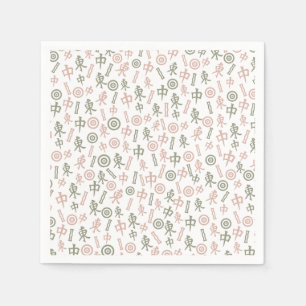 Mahjong-Symbole Serviette