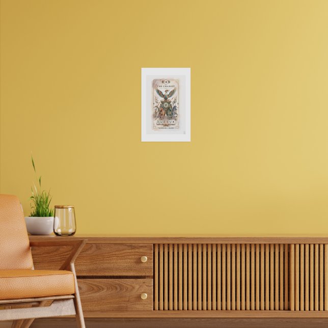 Mahjong Tarot Der Wagen  Poster (Wohnzimmer 2)