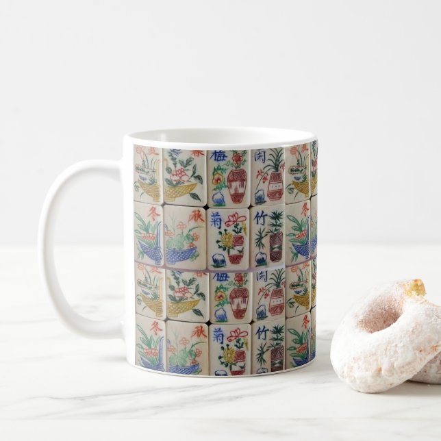 Mahjong-Tasse Kaffeetasse (Mit Donut)