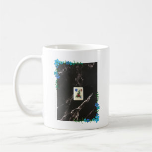 Mahjong-Tasse mit Blue Floral Accent Kaffeetasse
