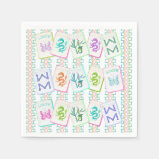 MAHJONG TILE NAPKIN SERVIETTE