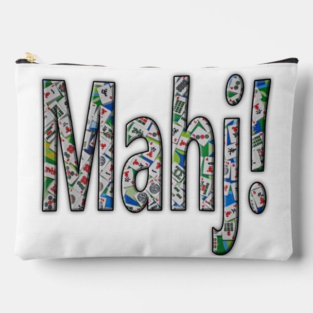 Mahjong Tile Pouch - Mahj! Zubehörtasche (Vorderseite)