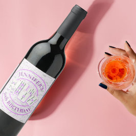 Mahjong Tile Wine Label für Mahjong Party Dekorati Weinetikett