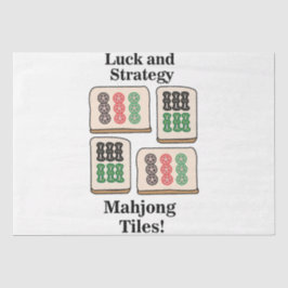 Mahjong Tiles Luck Strategy Player Fans Seidenpapier