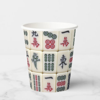 Mahjong Tiles Pappbecher
