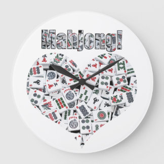 Mahjong-Uhr Große Wanduhr