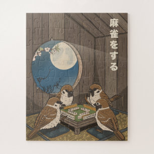 Mahjong Vögel spielen Spiel Puzzle